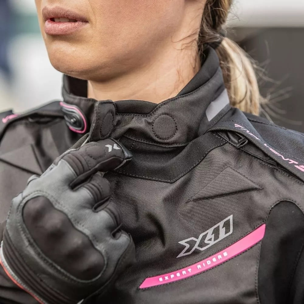 Jaqueta X11 Evo4 Feminina Rosa Impermeável Proteção Moto - Imagem 7
