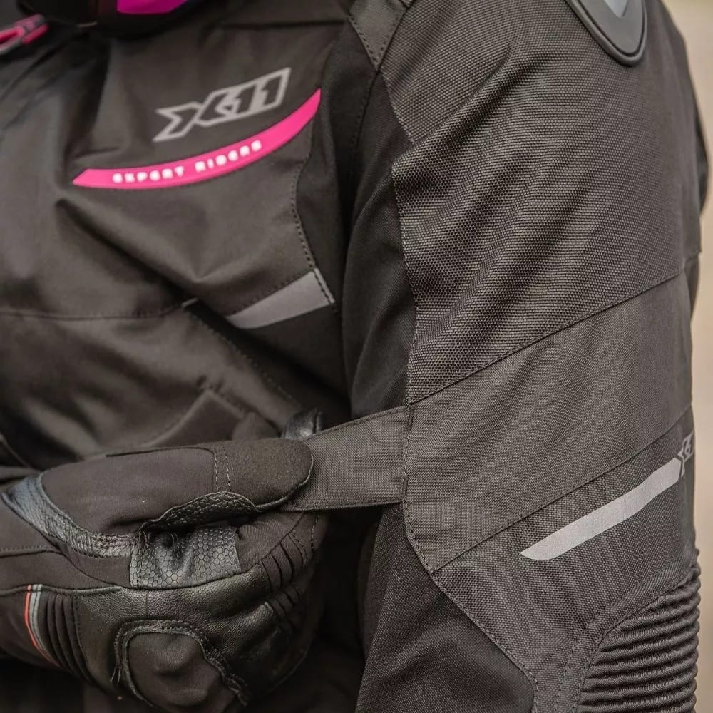 Jaqueta X11 Evo4 Feminina Rosa Impermeável Proteção Moto - Imagem 8