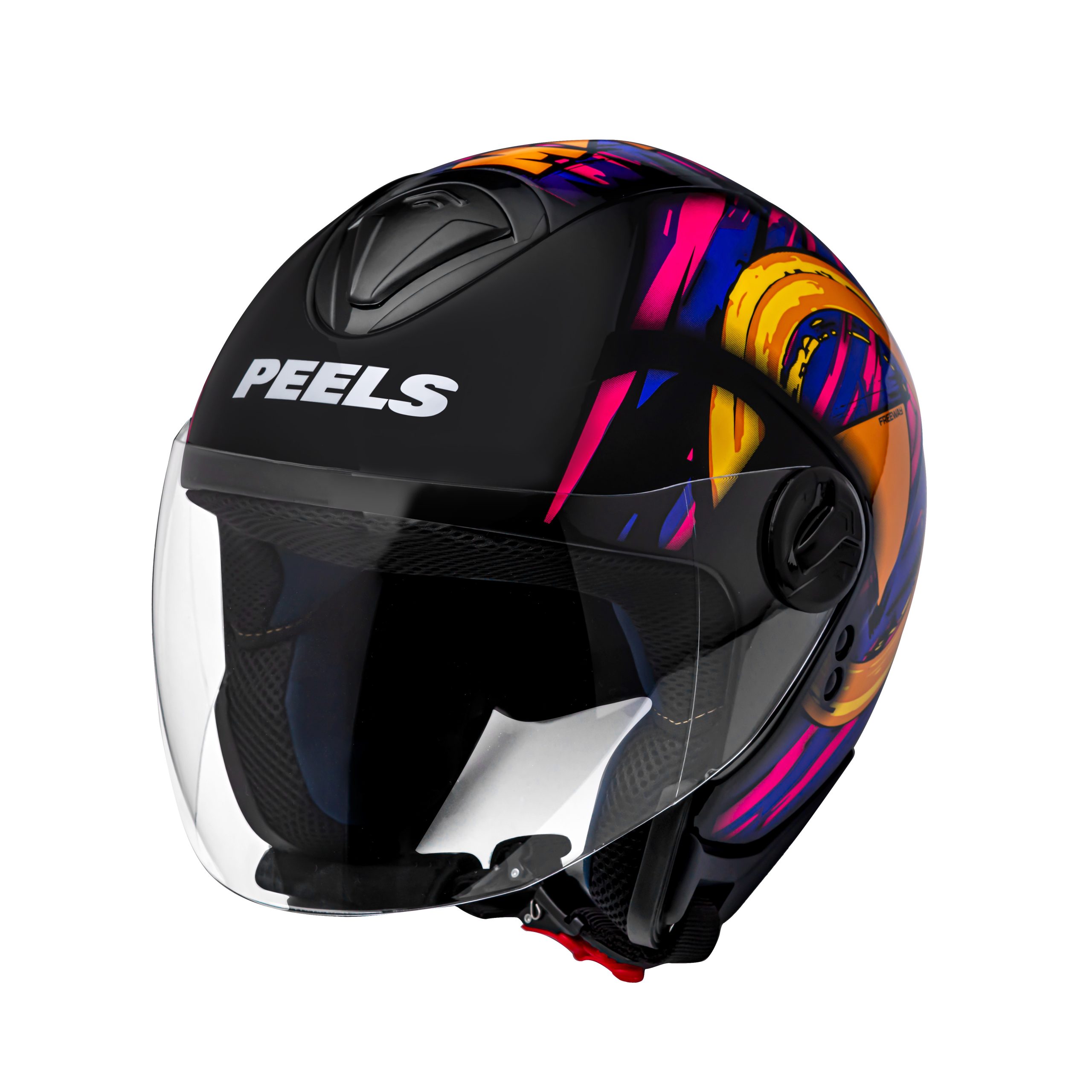 CAPACETE PEELS FREEWAY M-PLAY ROXO COM VISEIRA EXTRA - Imagem 5