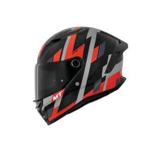 CAPACETE MT STINGER2 REGISTER A5 PRETO VERMELHO FOSCO