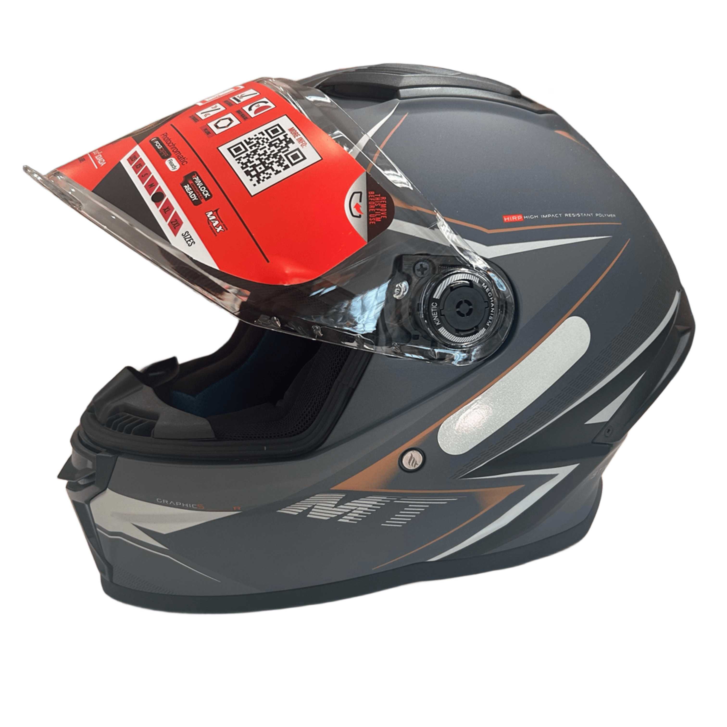 CAPACETE MT STINGER2 SR C2 CINZA FOSCO - Helal Moto Peças