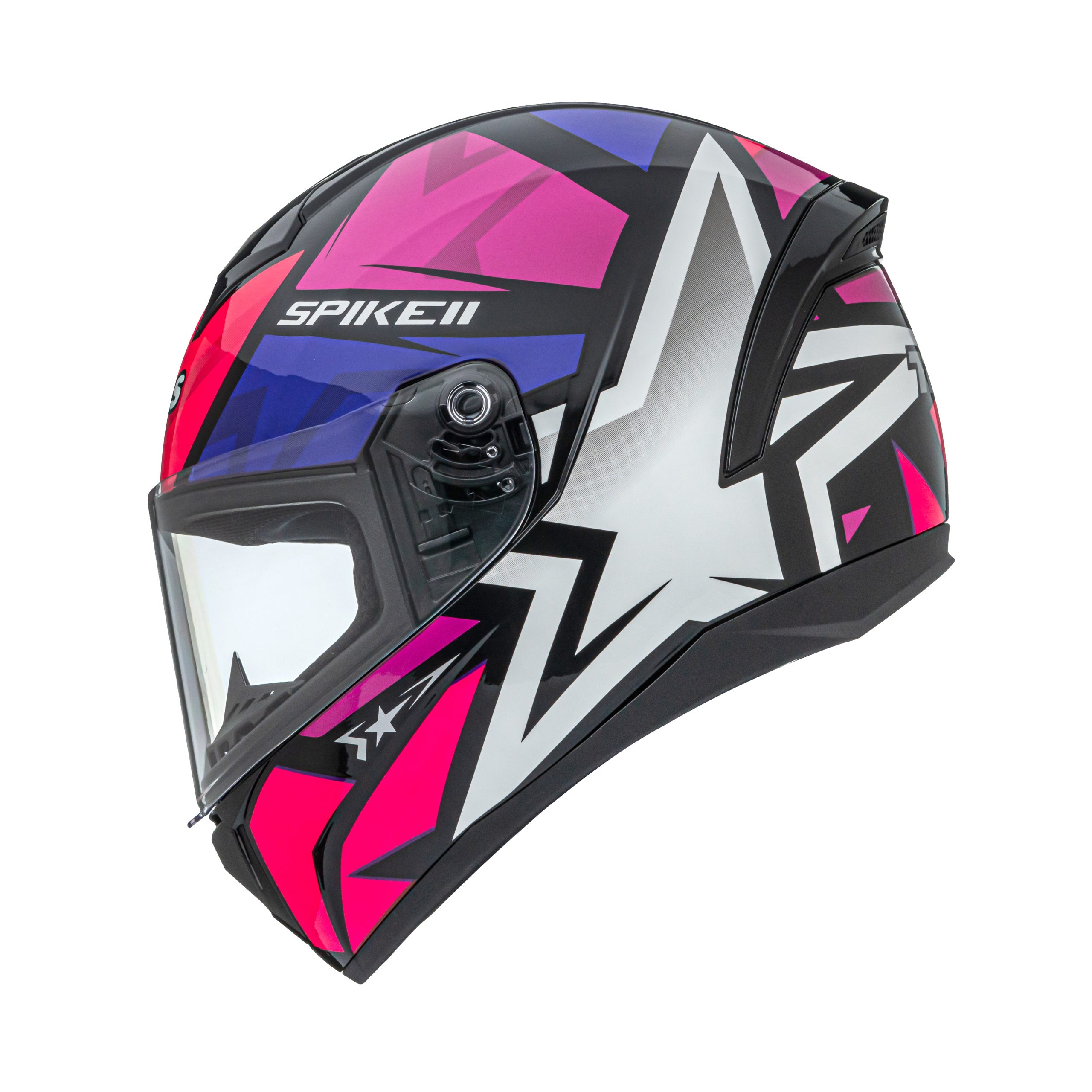 CAPACETE PEELS SPIKE 2 1ST PRETO ROSA PINK - Imagem 5