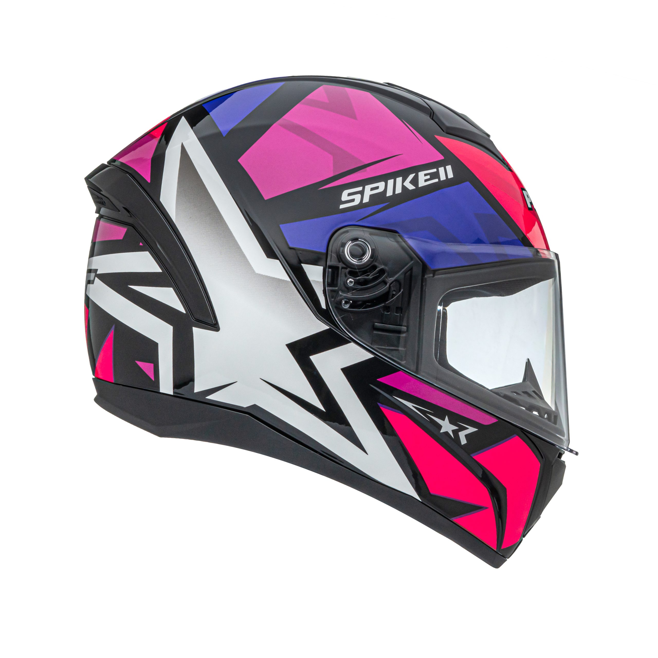 CAPACETE PEELS SPIKE 2 1ST PRETO ROSA PINK - Imagem 4