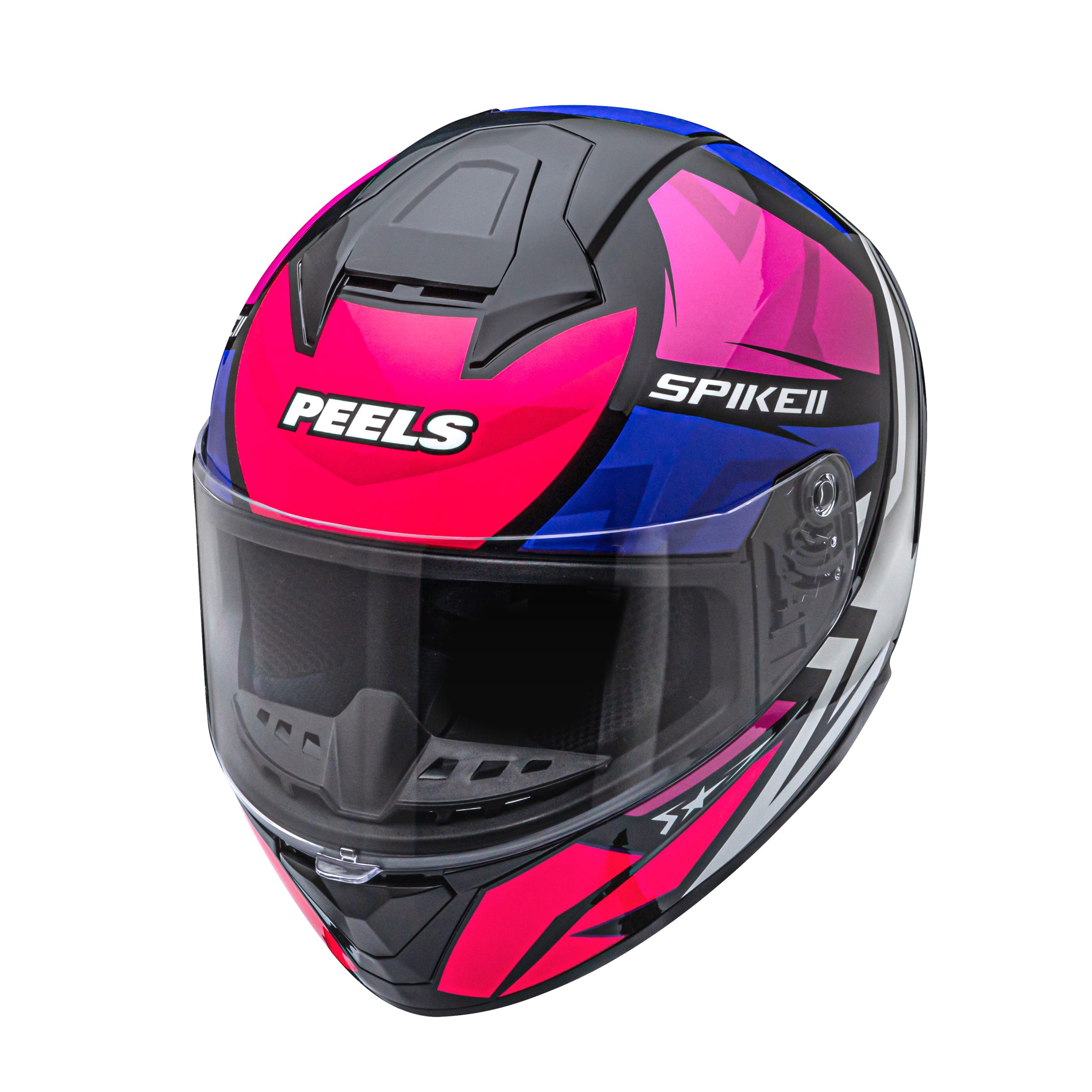 CAPACETE PEELS SPIKE 2 1ST PRETO ROSA PINK - Imagem 3