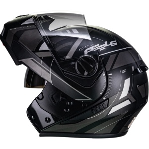 CAPACETE PEELS U-RB2 DYNAMIC PRETO e CINZA FOSCO