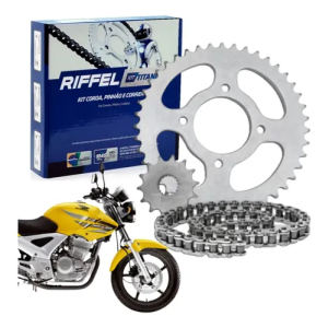 Kit Relação Riffel CBX250 2002 - 2008 Aço 1045