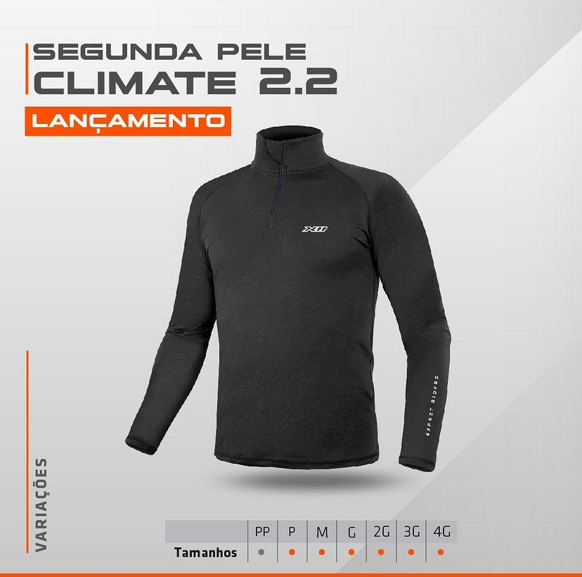 Blusa X11 Climate 2.2 Preta Segunda Pele - Imagem 5