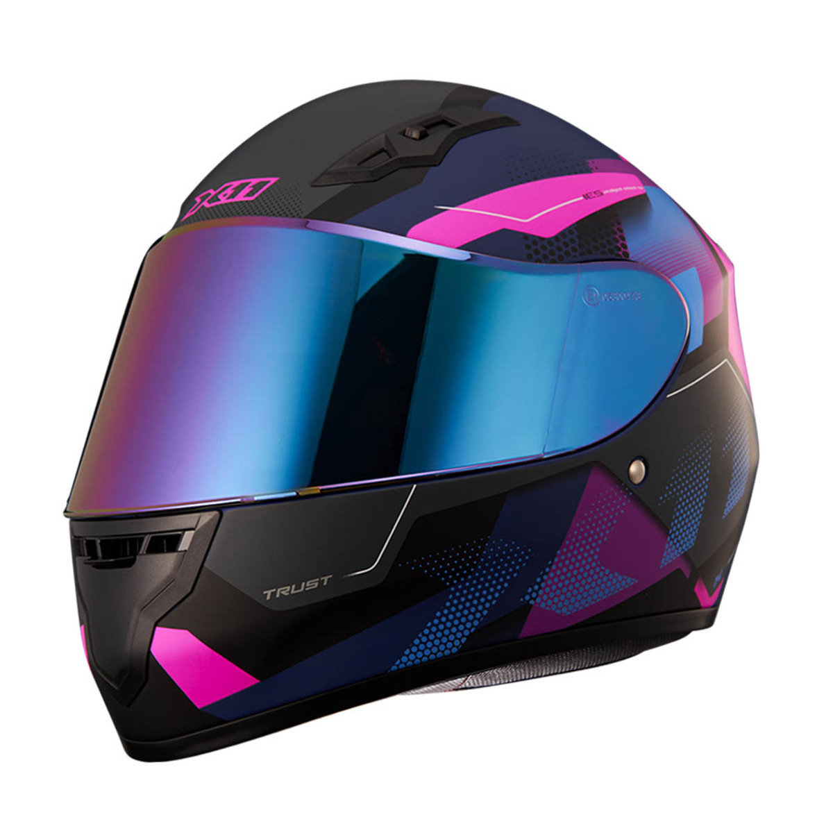 Capacete X11 Trust Pro Transit Rosa Fosco