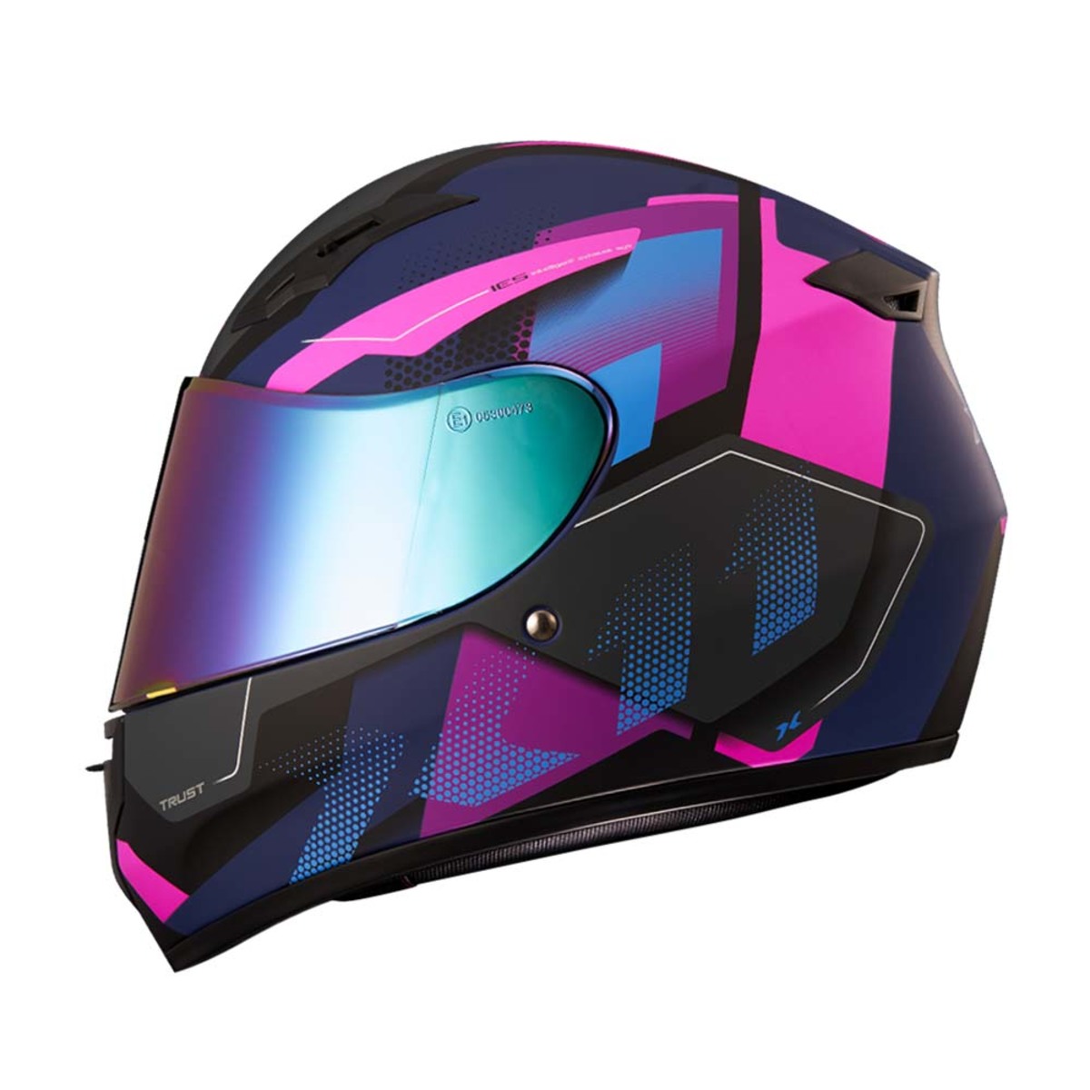 Capacete X11 Trust Pro Transit Rosa Fosco - Imagem 4