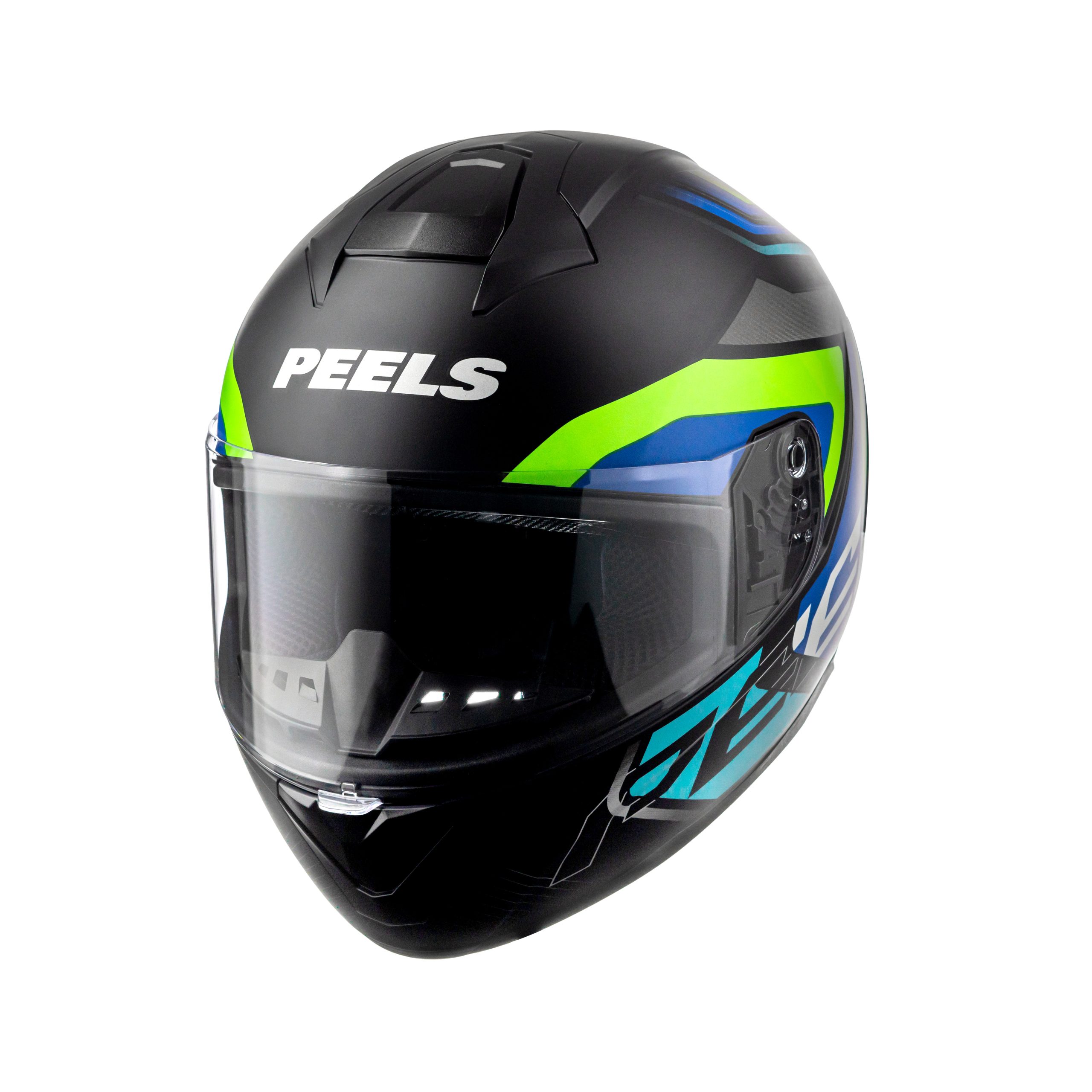 CAPACETE PEELS SPIKE 2 GTX PRETO e AZUL FOSCO - Imagem 3